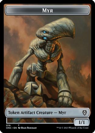 Myr // Thopter Double-sided Token () [Commander: Phyrexia: All Will Be One]