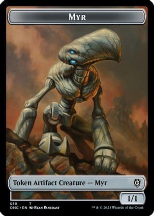 Myr // Thopter Double-sided Token () [Commander: Phyrexia: All Will Be One]
