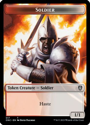 Soldier (017) // Eldrazi Double-sided Token () [Commander: Phyrexia: All Will Be One]