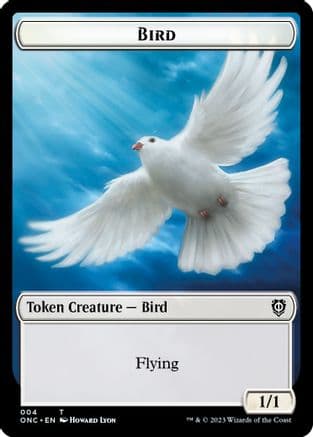 Bird // Cat Double-sided Token () [Commander: Phyrexia: All Will Be One]