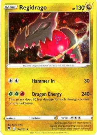 Regidrago (Cosmos Holo) 124/203 - Miscellaneous Cards & Products Holofoil