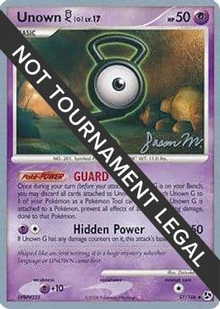 Unown [G] 2009 (Jason Martinez) 057- World Championship Decks