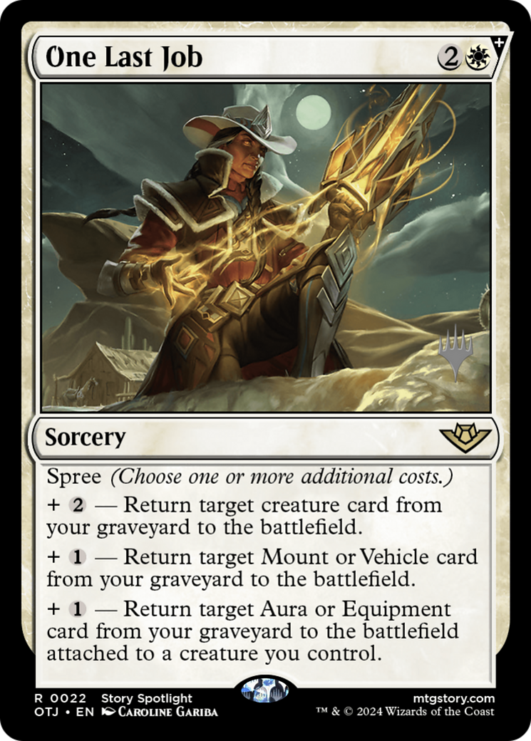 One Last Job (Promo Pack) [Outlaws of Thunder Junction Promos] Foil