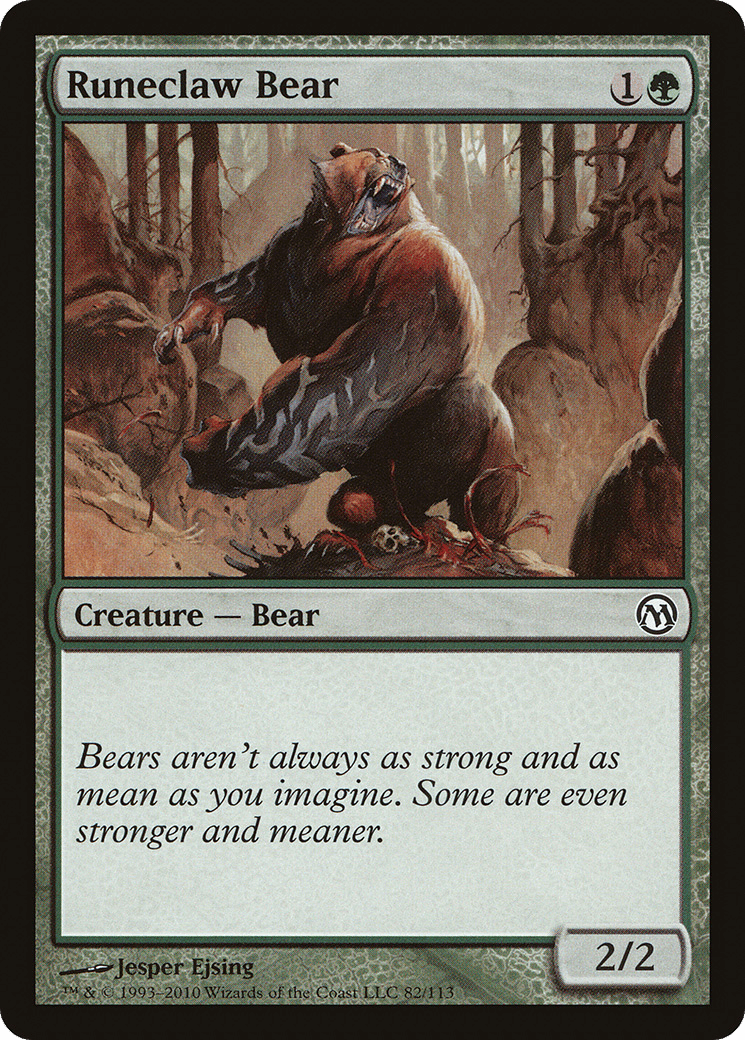 Runeclaw Bear [Duels of the Planeswalkers]