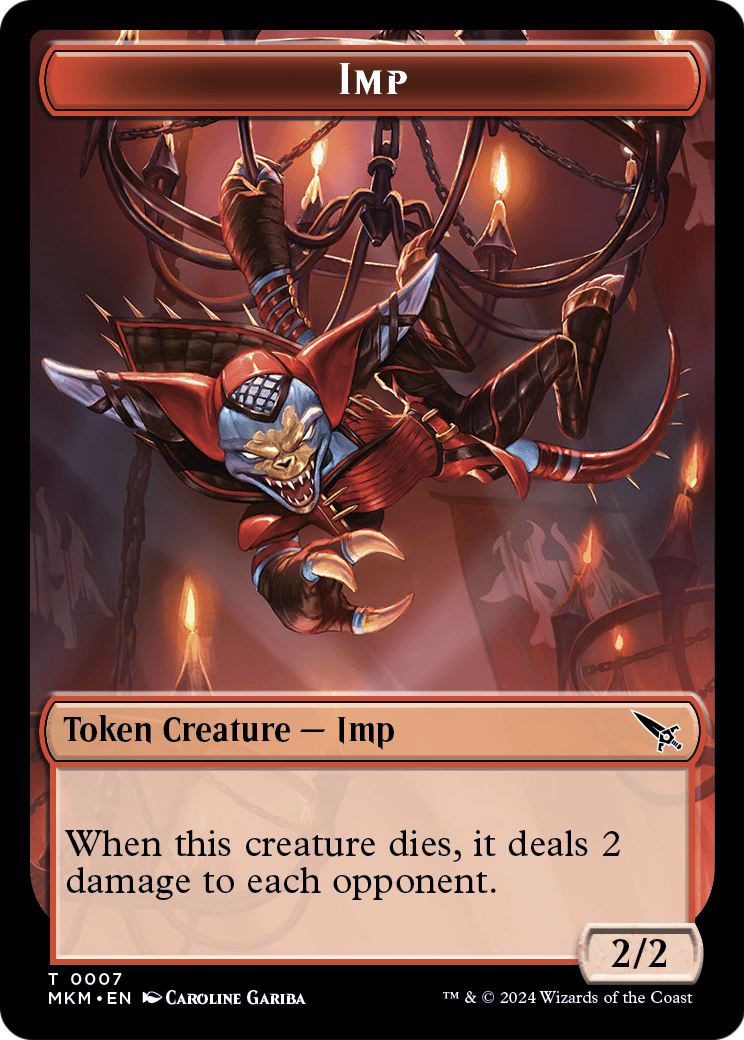 Imp (TMKM-007) - Murders at Karlov Manor Tokens