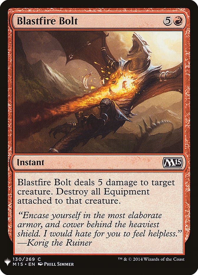 Blastfire Bolt |  (M15-130) [The List]