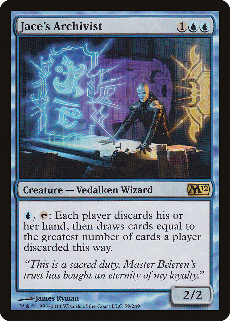 Jace's Archivist [Magic 2012] Foil