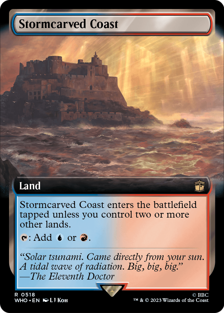 Stormcarved Coast (Extended Art) [Doctor Who] Foil