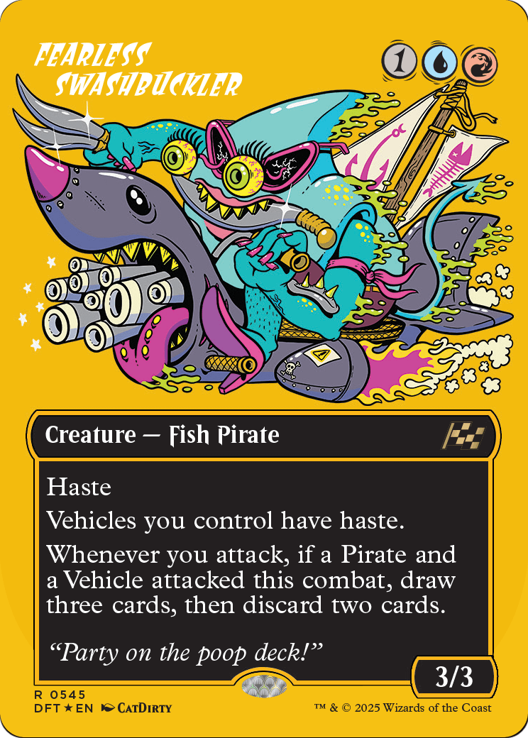 Fearless Swashbuckler |  Foil (545) [Aetherdrift]