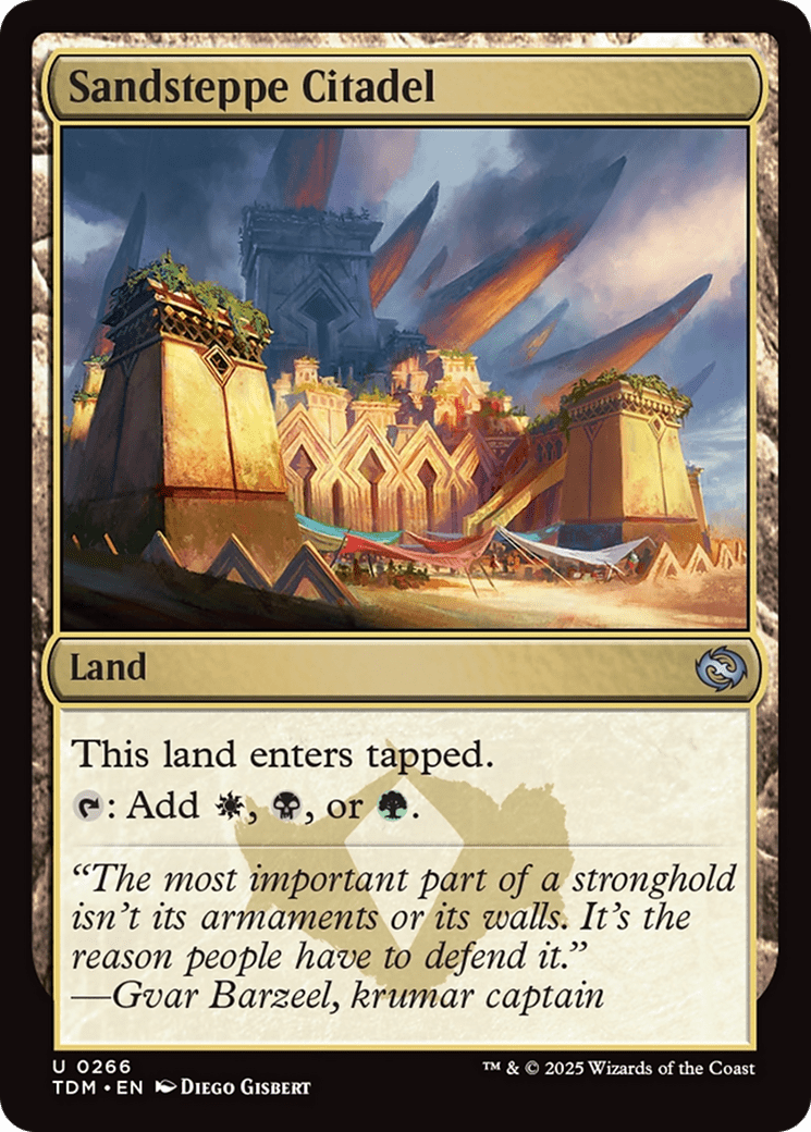 Sandsteppe Citadel (266) [Tarkir: Dragonstorm]  Foil