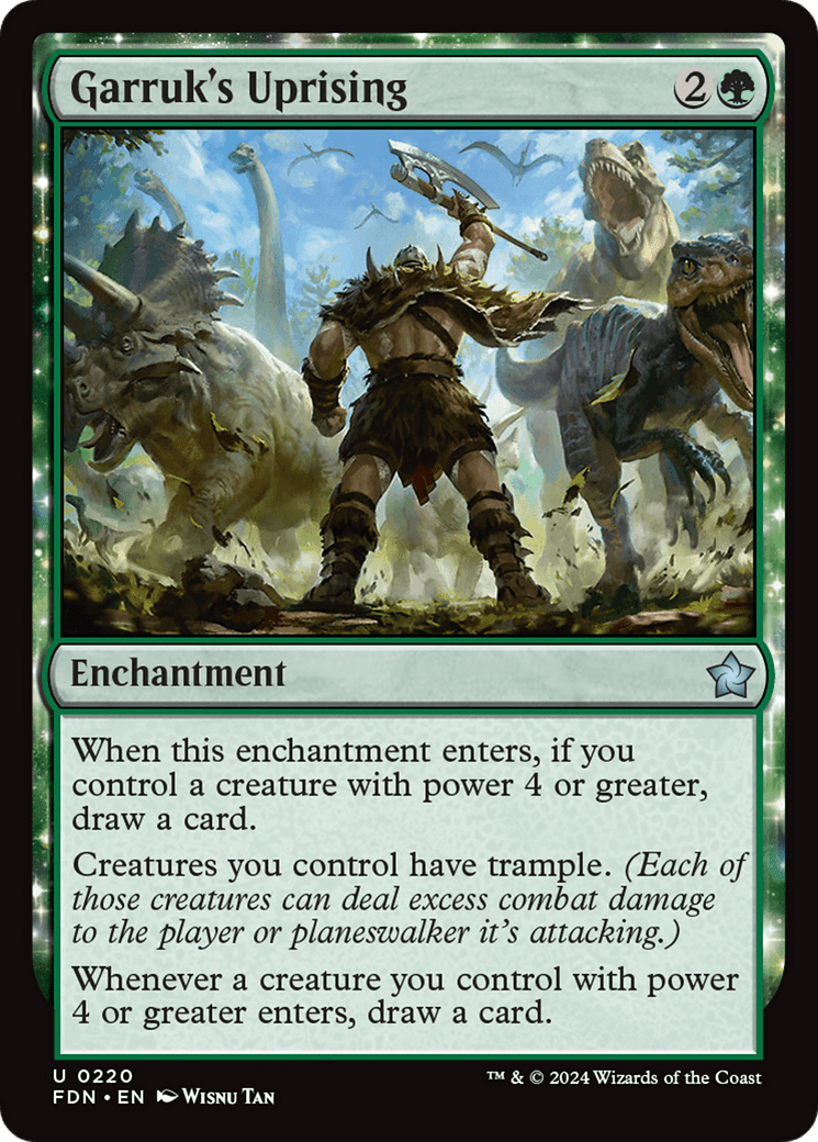 Garruk's Uprising (FDN-220) - Foundations: (enchantment)