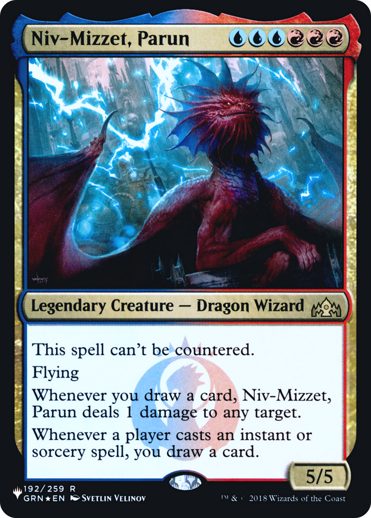 Niv-Mizzet, Parun |  Foil (GRN-192) [The List]