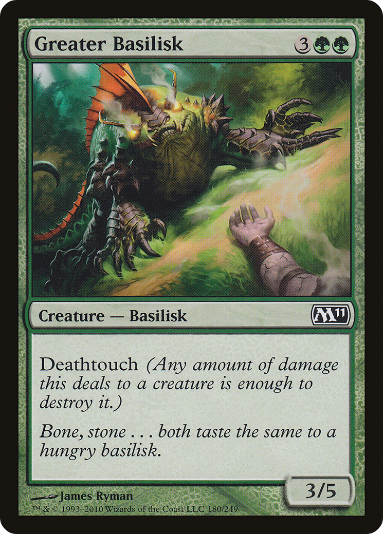Greater Basilisk [Magic 2011] Foil