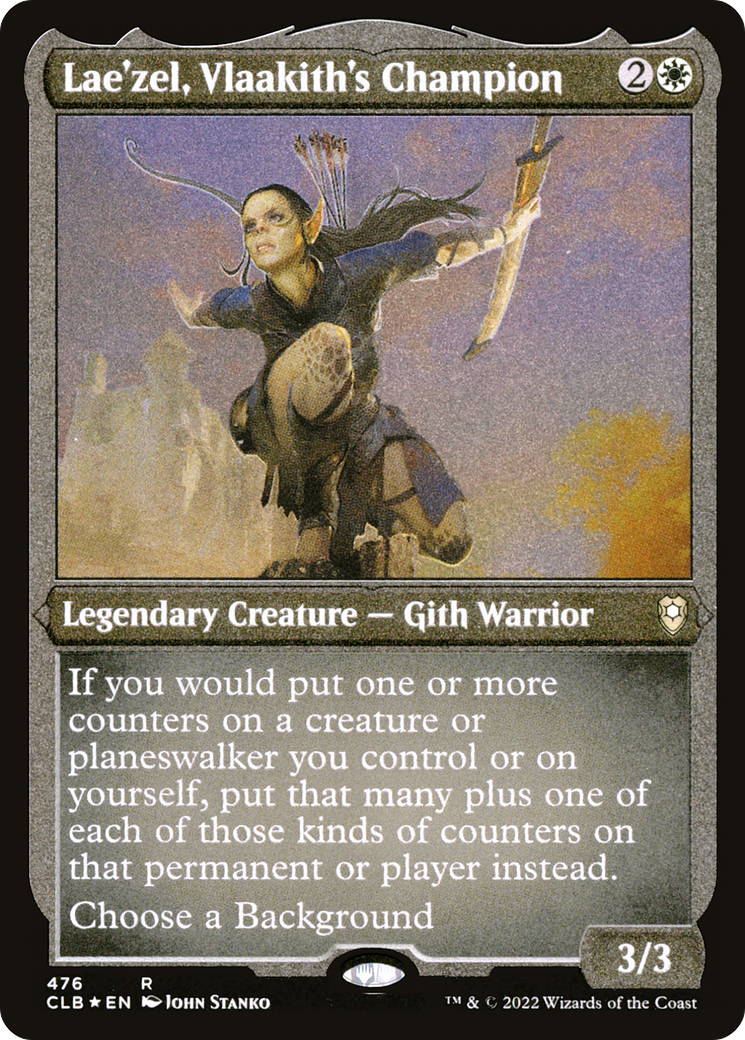 Lae'zel, Vlaakith's Champion (CLB-476) - Commander Legends: Battle for Baldur's Gate Etched Foil