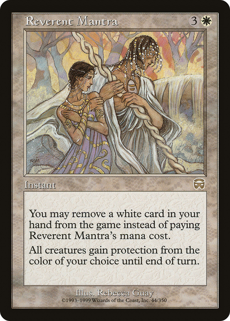 Reverent Mantra [Mercadian Masques] Foil