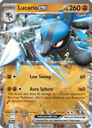 Lucario ex 017- SV Scarlet & Violet Promo Cards Holofoil