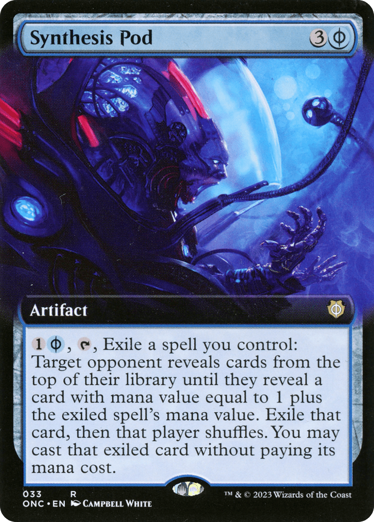 Synthesis Pod (Extended Art) [Phyrexia: All Will Be One Commander] Foil