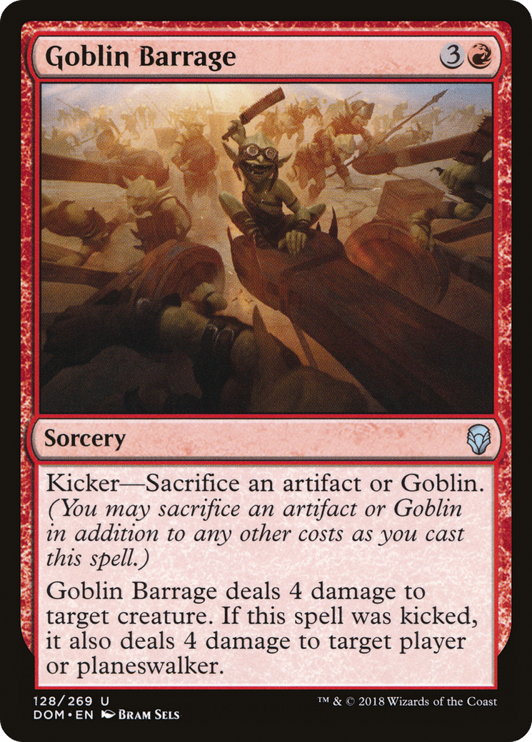 Goblin Barrage [Dominaria] Foil