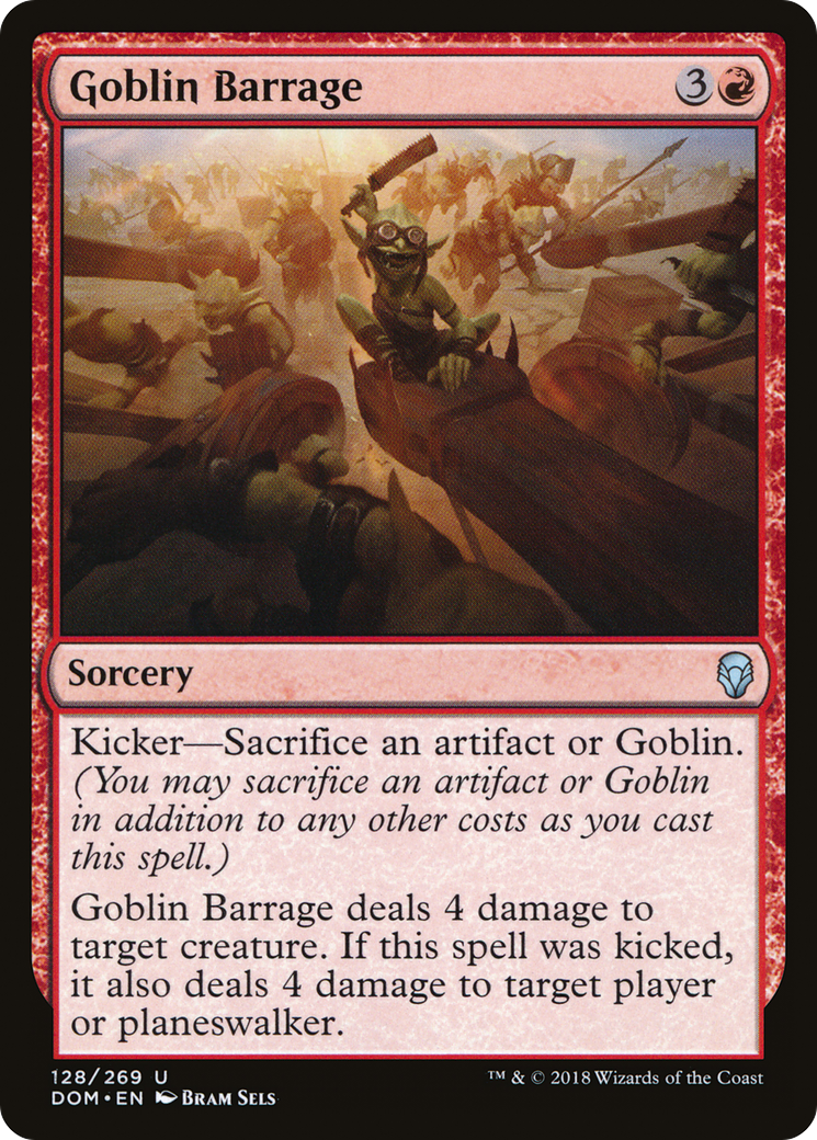 Goblin Barrage [Dominaria] Foil