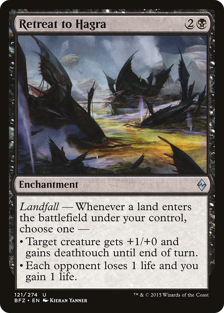 Retreat to Hagra [Battle for Zendikar] Foil