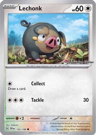 Lechonk (Pokemon Center Exclusive) 155- Miscellaneous Cards & Products Holofoil