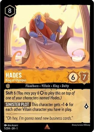 Hades - King of Olympus (5/204) [The First Chapter] Cold Foil