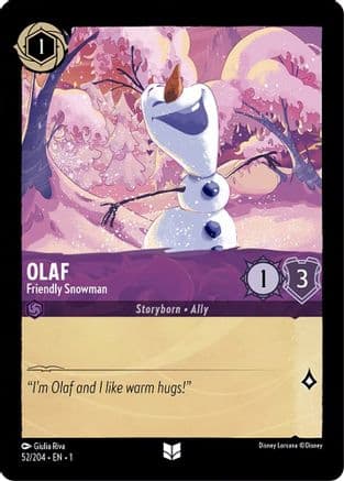 Olaf - Friendly Snowman (52/204) [The First Chapter] Cold Foil