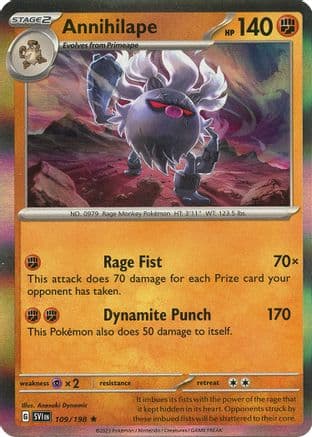 Annihilape 109- SV01 Scarlet & Violet Base Set Reverse Holofoil
