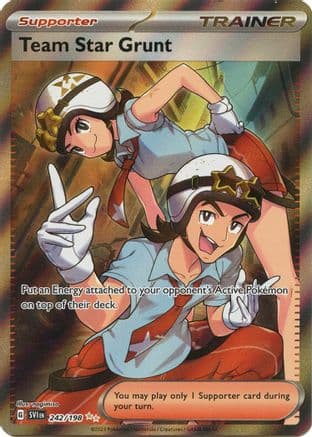 Team Star Grunt 242/198 - SV01 Scarlet & Violet Base Set Holofoil