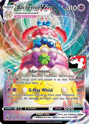Alcremie VMAX 23- Prize Pack Series Cards Holofoil