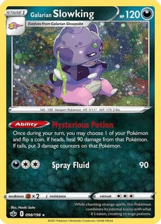 Galarian Slowking (Cosmos Holo) 098- Miscellaneous Cards & Products Holofoil
