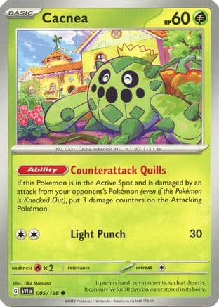 Cacnea 005/198  SV01 Scarlet & Violet Base Set - Common