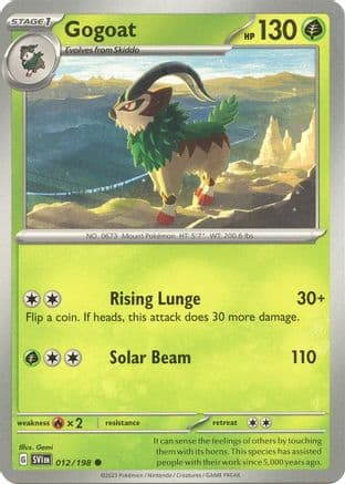 Gogoat 012- SV01 Scarlet & Violet Base Set Reverse Holofoil