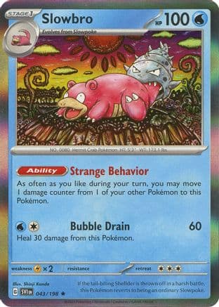 Slowbro 043- SV01 Scarlet & Violet Base Set Reverse Holofoil