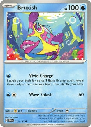 Bruxish 051- SV01 Scarlet & Violet Base Set Reverse Holofoil