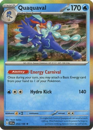 Quaquaval 054- SV01 Scarlet & Violet Base Set Reverse Holofoil