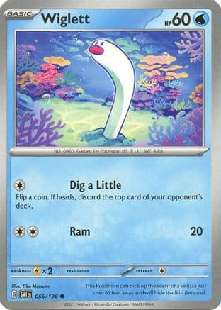 Wiglett 056/198  SV01 Scarlet & Violet Base Set - Common