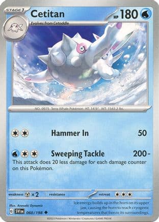 Cetitan 060- SV01 Scarlet & Violet Base Set Reverse Holofoil
