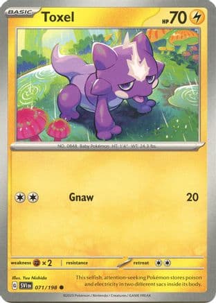 Toxel 071- SV01 Scarlet & Violet Base Set Reverse Holofoil
