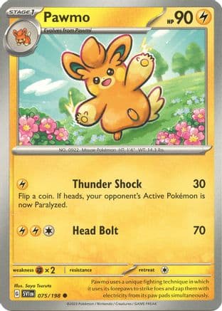 Pawmo 075- SV01 Scarlet & Violet Base Set Reverse Holofoil