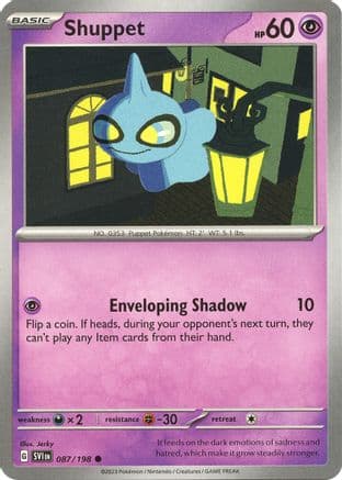 Shuppet 087- SV01 Scarlet & Violet Base Set Reverse Holofoil