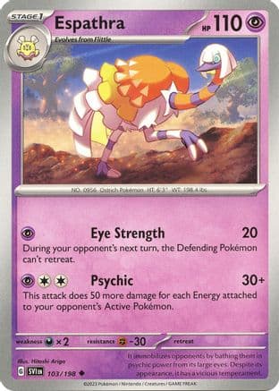 Espathra 103- SV01 Scarlet & Violet Base Set Reverse Holofoil