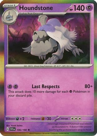 Houndstone 106- SV01 Scarlet & Violet Base Set Reverse Holofoil
