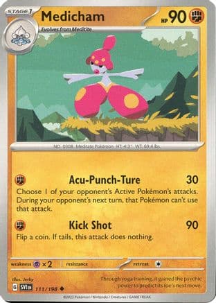 Medicham 111/198 - SV01 Scarlet & Violet Base Set Reverse Holofoil
