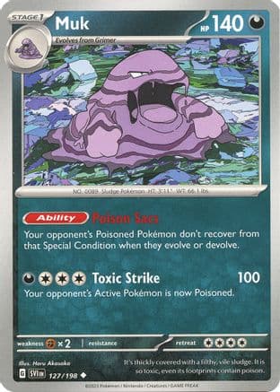 Muk 127- SV01 Scarlet & Violet Base Set Reverse Holofoil