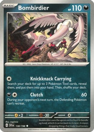 Bombirdier 138/198 - SV01 Scarlet & Violet Base Set Reverse Holofoil