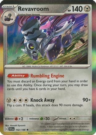 Revavroom 142- SV01 Scarlet & Violet Base Set Reverse Holofoil