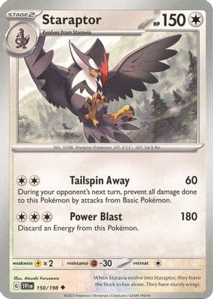 Staraptor 150- SV01 Scarlet & Violet Base Set Reverse Holofoil