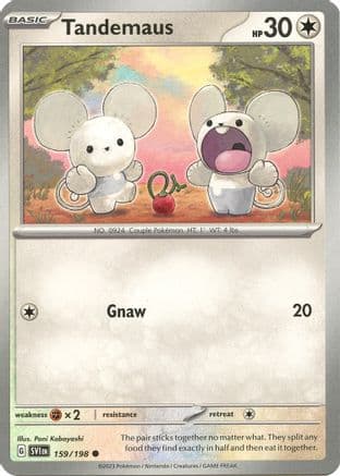 Tandemaus 159/198  - Reverse Holofoil SV01 Scarlet & Violet Base Set - Common