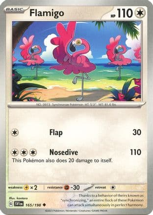 Flamigo 165- SV01 Scarlet & Violet Base Set Reverse Holofoil